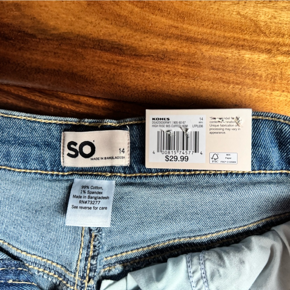 Kids High Rise Jeans - Picture 3 of 4